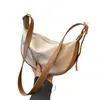 Bolso de Mano de Cuero Suave Estilo Coreano Nuevo Estilo para Mujer Estilo Ins Bolso de Luna Creciente de Nicho Bolso de Hombro Cruzado Versátil Simple