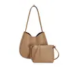Bolsa de balde atacado transfronteiriça, simples e estilosa, bolsa tote de grande capacidade, cor sólida, versátil para o dia a dia, bolsa de ombro, personalização de marca própria