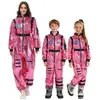 Disfraz de Halloween para Hombres y Mujeres, Padres e Hijos, Adultos y Niños: Traje espacial de Wandering Earth Piloto Cos Traje de Astronauta