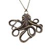 Comercio transfronterizo Amazon animal pulpo colgante collar bronce collar exquisita moda