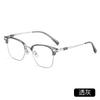 Nuevas gafas vintage de titanio puro 31814, montura de gafas rojas netas para miopía, montura de cejas para hombres, venta al por mayor de Danyang