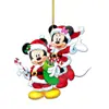 Transfronterizo Nuevo 0 Árbol de Navidad Colgante Acrílico Plano Mickey Mouse Adornos de Navidad Decoración Navideña
