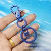 Fabricantes fornecem chaveiro de liga de zinco com pintura colorida pingente de chaveiro de metal pingente de boneca de brinquedo