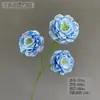 Novas flores de lótus artificiais pastorais de 3 cabeças para casamentos, materiais florais econômicos e acessíveis recomendados: Peônias