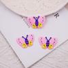 Adesivos de PVC Macio Patches DIY Materiais para Capinha de Celular Acessórios de Cabelo Presilhas Abertura para Garrafa de Água Acessórios para Sapatos Borboletas Coloridas de Desenho Animado