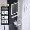 Lavabo de pared, mueble de baño, lavabo combinado, pequeño apartamento, lavabo triangular, balcón, cerámica, simple, de pared, de esquina