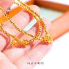 Loja de ouro mesmo estilo ouro quebrado casal contas disco pequena flor orquídea pulseira design de nicho luz luxo pulseira personalizada de alta qualidade