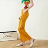 Pantalones plisados estilo Miyake Verano 2025 Nuevo Elástico Suelto Nueve puntos Cintura alta Slim Elegante Versátil Pantalones casuales
