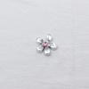 Flor de diamante rosa acrílico accesorios dulce genial funda de teléfono accesorios para el cabello funda de teléfono agujero zapatos joyería DIY materiales hechos a mano
