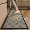 Alfombrilla de tierra de diatomeas simple para cocina del hogar, resistente a la suciedad y antiadherente, juego de dos piezas, duradera y fácil de mantener, alfombrilla antideslizante