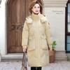 Chaqueta de plumas larga para madre joven 2022 Nueva ropa de invierno gruesa Abrigo suelto para mujer de mediana edad de 40 años