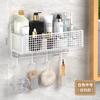Estante de Almacenamiento de Toallas de Baño Montado en la Pared Sin Perforaciones Estante de Almacenamiento de Pared para Baño Ducha Lavabo Inodoro