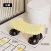 Escadinha doméstica espessa para vaso sanitário, uma ferramenta útil para usar vasos sanitários de agachar, apoio para os pés no banheiro, degrau para vaso sanitário, design criativo