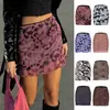 Primavera/Verano 2026 Amazon Más Vendido Falda de Malla Estampada de Cintura Alta de Doble Capa Ajustada Bodycon Falda Media Ropa de Mujer Transfronteriza