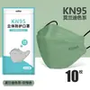 Máscara Kn95 em Cores Morandi, 3D Tridimensional, Alto Apelo Estético, Formato de Boca de Peixe e Folha, Protetora Descartável, Embalada Individualmente, Atacado