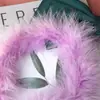 Acessórios de Matéria-Prima Pelúcia Longa Pena Pena de Peru Renda DIY Evento de Palco Fantasia Acessórios Decorações de Casamento