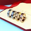 Anillo de Gipsofila Kajia Diamante Celebridad de Internet Anillo de Pareja de Acero de Titanio Joyería para Mujer Anillo de Diamante Clásico Eterno