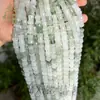 Xinjiang Jade Tianshan Tipo Hielo Natural Cuentas Sueltas Jadeíta Color Jade Cuentas DIY Tejido Pulseras de Cuerda Collares Mala Cuentas Espaciadoras