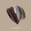 Gorro Holgado para Mujer, Estilo Melade, Trendy de Invierno, Circunferencia de Cabeza Grande, Gorro de Punto para Maternidad Postparto de Primavera y Otoño, Gorro Cálido de Punto para el Frío