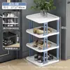 Zapatero Simple Entrada de Puerta Hogar Dormitorio Almacenamiento Multicapa Artefacto Ahorro de Espacio Pequeño Estrecho Mini Hueco Alquiler Zapatero