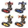 Deformação infantil brinquedo carro inércia impacto um-clique deformação menino quebra-cabeça colisão deformação autobot tenda atacado