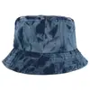 Procesamiento Personalizado de Sombreros de Cubo Artísticos Tie-Dye Transfronterizos Europeos y Americanos, Sombreros de Moda para Exteriores, Playa, Sombrilla y Protección Solar