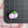 Mini Accesorios de Frutas Artificiales de Resina Kiwi Piña Melón Accesorios de Frutas Pasador Funda de Teléfono Móvil Material de Botón