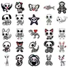 50 Pegatinas de Calaveras de Dibujos Animados, Varias Pegatinas de Calaveras de Animales Pequeños, Decoración Impermeable DIY para Cuaderno y Libro de Contabilidad