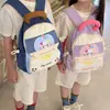 Mochila de Dibujos Animados Linda para Jardín de Infancia para Niños de 3 a 6 Años, Mochila Ligera de Nylon de Gran Capacidad para Jardín de Infancia Intermedio y Mayor