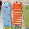 Otoño e Invierno Engrosado Cálido Lana Australiana 3D Caricatura Peculiar Parte Inferior de Bikini Calcetines de Pez Feo, Lindos y Divertidos Calcetines de Peluche para Dormir