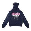 Sudadera con capucha de marca europea y americana de moda Sp5Der con estampado de telaraña para hombre y mujer, Sudadera con capucha de forro polar pesada holgada Hip-Hop para pareja