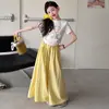Conjunto de Verano para Niñas 2026 Nuevo de Moda Genial Moda Infantil Conjunto de Dos Piezas con Pantalones de Secado Rápido para Niñas Mayores