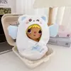 Pequeno Jade Yuy Brinquedo de Pelúcia Pingente Roupas Personagem de Desenho Animado Fofo Conjunto Boneca 10cm Capa de Chuva Macacão