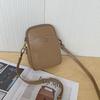 Bolsa Feminina de Couro Bovino Curtido Vegetal, Bolsa de Mão Feminina Versátil, Bolsa Saco Simples, Porta-Moedas para Celular, Couro Macio, Retrô e Prática