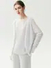 Nueva colección de otoño: Cárdigan de cuello redondo 100% cachemira pura, estilo dos piezas falso, suéter de punto holgado para mujer en un estilo relajado