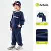 Conjunto de Coleção GrandeRoupas Infantis Família Dudu Estilo Primavera e Outono Roupas e Calças para Meninos Novas Roupas de Outono para Meninas