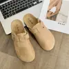 Nuevos Zuecos Retro de Nicho Perezoso con Suela Gruesa para Primavera y Verano, Zapatillas sin Cordones con Puntera Reforzada para Hombre y Mujer