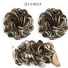 [Listo para envío transfronterizo] Peluca con banda para el cabello rizado, bolsa para el cabello, diadema europea y americana con moño esponjoso, banda para el cabello, fabricante de moño flor