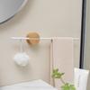 Nuevo Baño sin Perforaciones Baño Creativo Fulcro Madera Maciza Haya Barra de Toallas de Equilibrio Poste Único Accesible Lujo Estilo Tronco