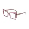 Nuevas Gafas Planas de Moda Personalizadas Europeas y Americanas para Mujer, Gama Alta, Versátiles, Casuales, Combinación de Colores, Gafas Transfronterizas con Filtro de Luz Azul
