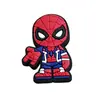 Zapatos de agujero de pegamento suave de PVC de Spiderman de dibujos animados flor de zapato hebilla de zapato accesorios para zapatos hebilla decorativa accesorios para zapatos diy venta al por mayor transfronteriza