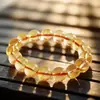 Pulseira de Citrino Natural Pulseira de Citrino Natural de Alta Qualidade para Mulheres Pulseira de Contas de Transferência Citrino de Alto Padrão Atacado