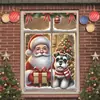 Bestseller transfronterizo Cortinas navideñas para ventanas, cinta para ventanas, tela de fondo, tela colgante, tela de fondo para decoración de fiestas, accesorios de fotografía