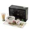 Conjunto de chá matcha japonês transfronteiriço, conjunto com 7 peças, caixa colorida, fabricantes de explosões de cerâmica da Amazon de alta qualidade