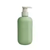 Fábrica 200ml 300ml 400ml 500ml Garrafa com Bomba para Loção Pe Verde Garrafa para Shampoo e Gel de Banho