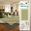Alfombra Extraíble y Lavable para Sala de Estar, Lujo Ligero, Área Grande, Completamente Cubierta, Estilo Moderno Italiano, Simple, Alfombrilla de Suelo para Sofá de Doble Capa Lavable a Máquina