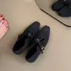 Zapatos Mary Jane de Camelia Estilo Coreano con Aumento Oculto de Altura y Forro de Felpa, Adecuados para Usar con Faldas