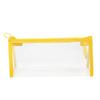 Bolsa de Armazenamento Transparente Colorida, Bolsa de Cosméticos Simples Ins Coração de Menina, Bolsa de Papelaria de Armazenamento de Mesa de Aparência Sofisticada, Estojo