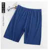 Pantalones Cortos de Seda Helada para Hombre, de Cinco Puntos, para Casa, Ropa de Dormir Holgada, Deportivos Casuales, Talla Grande, Delgados, Transpirables, para Playa, Modernos