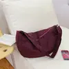 Bolsa Transversal Xadrez Artística Estilo Academia, Grande Capacidade, Bolsa de Ombro Leve Estilo Japonês Nicho, Bolsa Casual de Bolinho com uma Vibe Preguiçosa